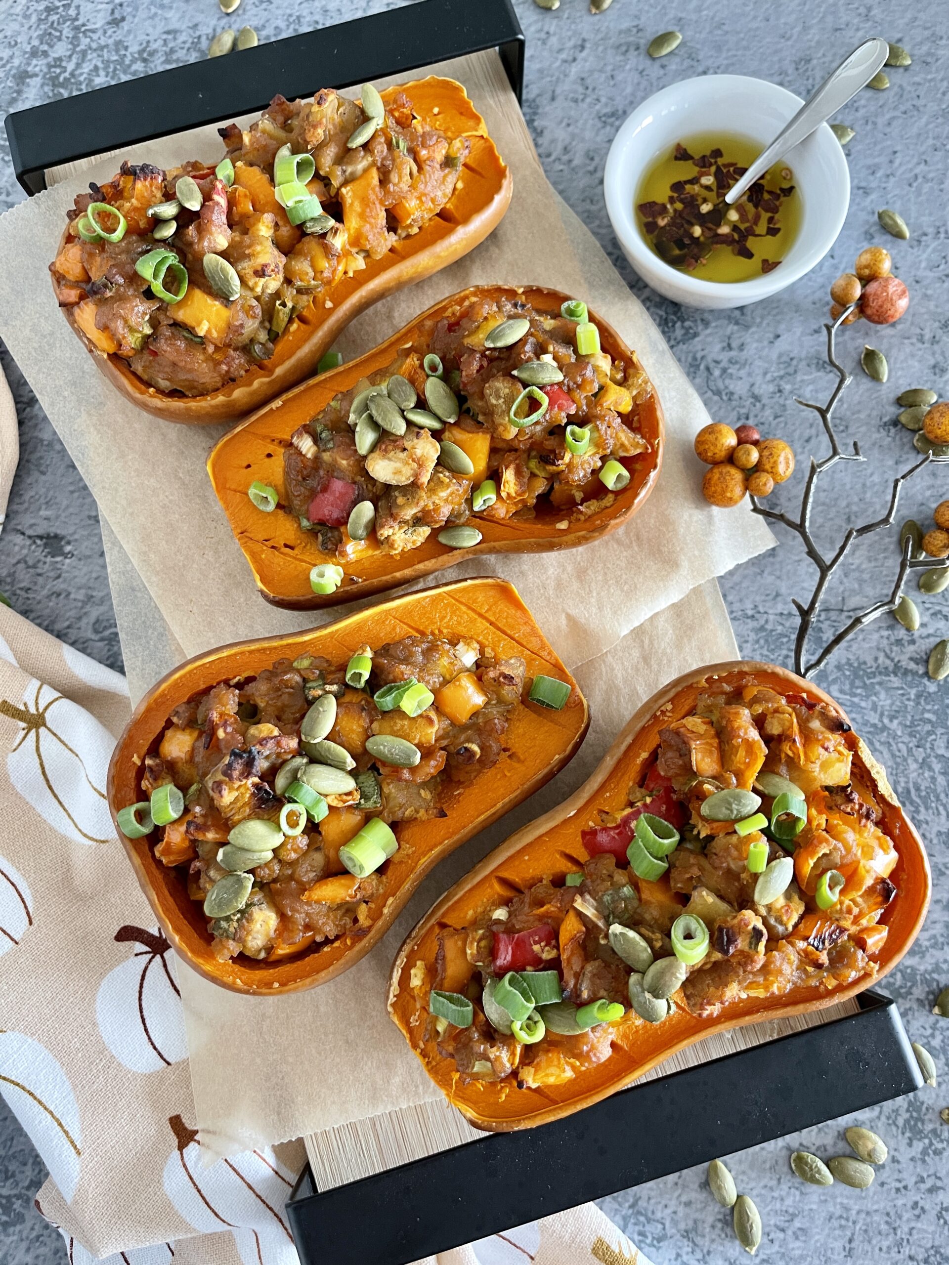 Gefüllter Kürbis - Kochlöffeljunkies